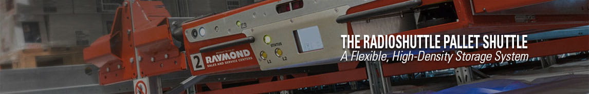 The Radioshuttle is a semi-automated pallet shuttle system to aid in high-density storage in warehouses, supply chains, and distribution centers