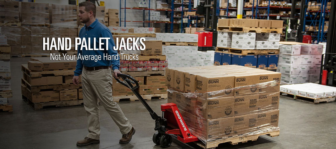 Raymond's vast selection of hand pallet jacks aren't your average manual hand trucks