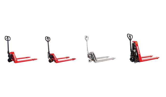 Beauty shot of Raymond hand pallet jacks