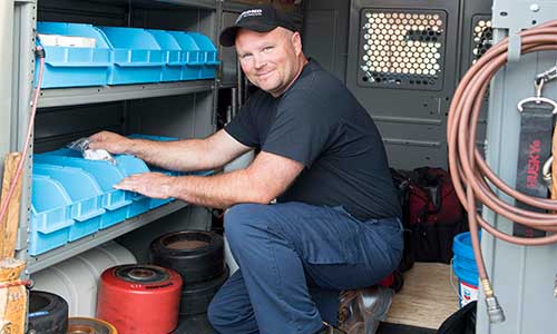 Our service vans are always stocked with OEM forklift parts and attachments to meet your forklift part needs.