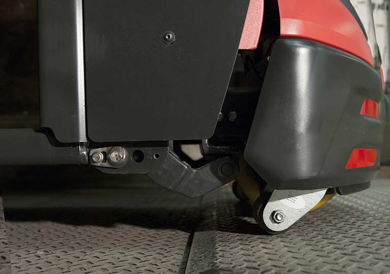 Raymond 8210 Walkie Pallet Jack with lift and go feature