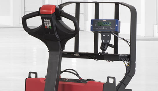 8210 walkie pallet truck, weigh scale