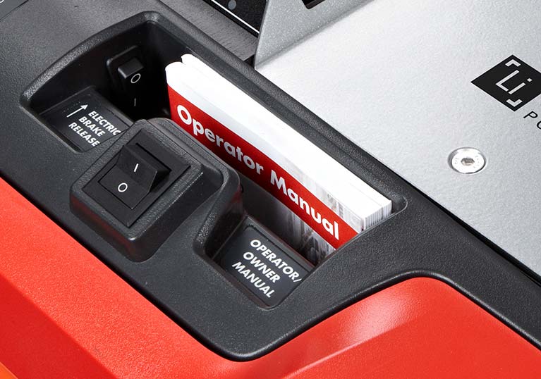 pallet jack, electric brake release